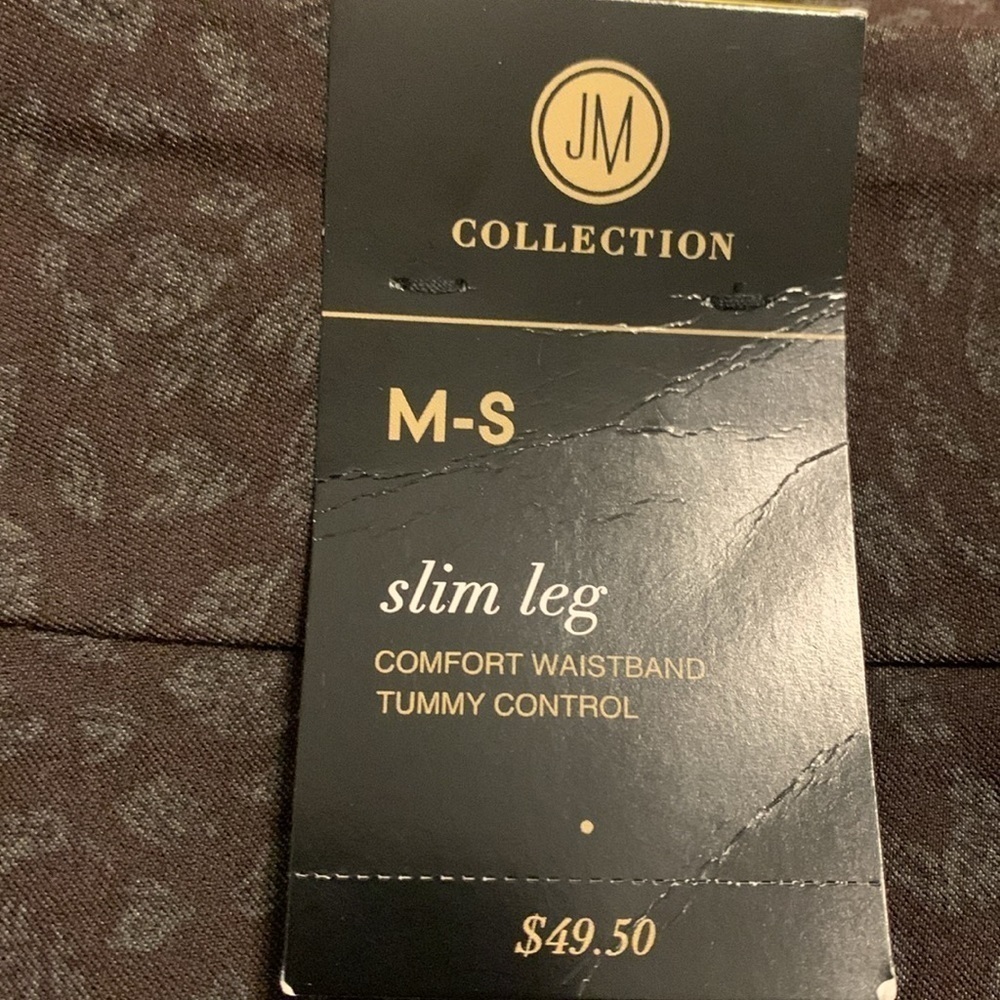 JM Collection Slim Leg Rivet Pants - Picture 11 of 13